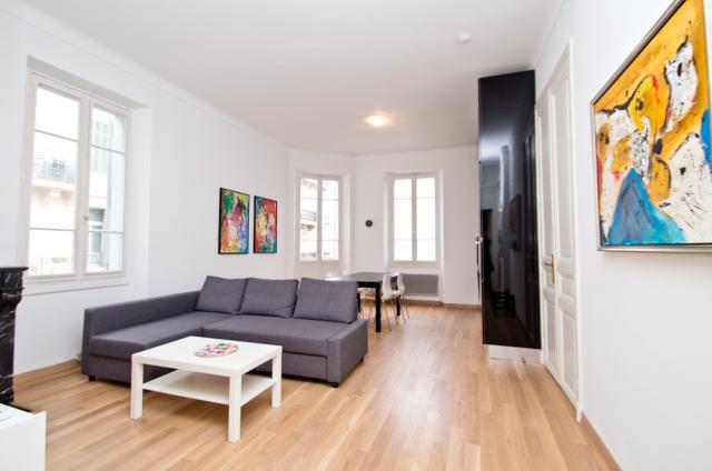 Mipcom 2024 apartment rental D -162 - Hall – living-room - Scandi