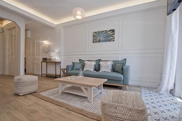 Location vacances à Cannes: votre choix d'appartements et villas - Hall – living-room - Tina