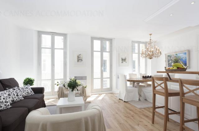 Location vacances à Cannes: votre choix d'appartements et villas - Hall – living-room - Cecilia