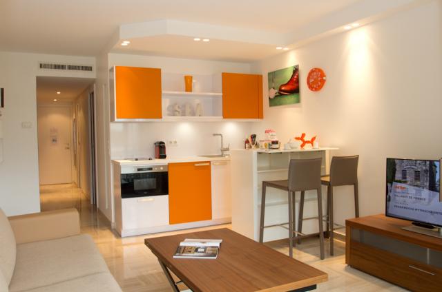 Location vacances à Cannes: votre choix d'appartements et villas - Hall – living-room - Gray 6I2